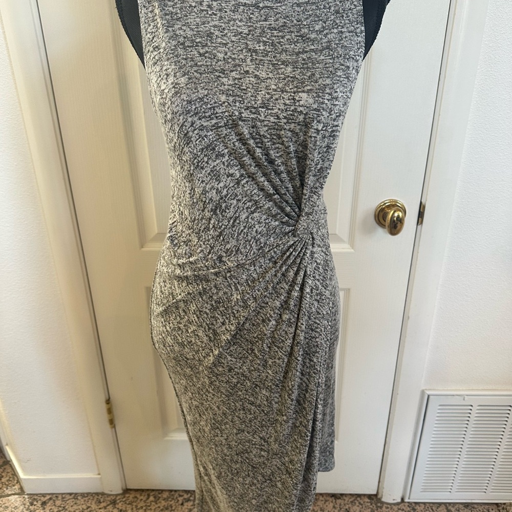 Love in Silver Ruched Asymmetrical Cocktail Dress